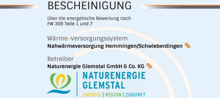 Naturenergie Glemstal | Zertifiziert